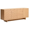 Dubová komoda Kave Home Norlen 195 x 45 cm
