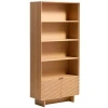 Dubový regál KAve Home Norlen 190 x 90 cm