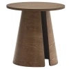 Ořechový kulatý odkládací stolek Cep 50 cm