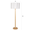 Dřevěná stojací lampa SCALLOP 149 cm