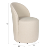 Béžové sametové lounge křeslo PLUSH