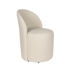 Béžové sametové lounge křeslo PLUSH