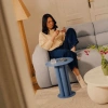 Modrý kovový odkládací stolek Micadoni Meghan 40 cm -fv-interier-25