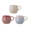 Set tří barevných kameninových hrnků Bloomingville Addison 500 ml