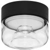 Černé kovové stropní LED světlo Nova Luce Doris 15 cm