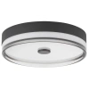 Černé kovové stropní LED světlo Nova Luce Helios 40 cm
