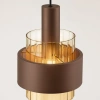 Hnědé skleněné závěsné světlo Nova Luce Serena 19 cm -fv-interier-25