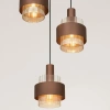 Hnědé skleněné závěsné světlo Nova Luce Serena 45 cm -fv-interier-25