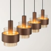 Hnědé skleněné závěsné světlo Nova Luce Serena 110 cm -fv-interier-25