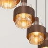 Hnědé skleněné závěsné světlo Nova Luce Serena 110 cm -fv-interier-25