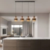 Hnědé skleněné závěsné světlo Nova Luce Serena 110 cm -fv-interier-25