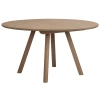Světle hnědý dubový rozkládací jídelní stůl CLAPPERTON 140/240 x 140 cm
