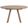 Světle hnědý dubový rozkládací jídelní stůl CLAPPERTON 140/240 x 140 cm