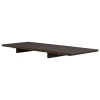 Hnědá dubová prodlužovací deska ke stolu CLAPPERTON 50 x 140 cm