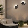 Černé kovové venkovní nástěnné LED světlo Nova Luce Gloo 17 cm -fv-interier-25