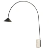 Černá kovová stojací lampa Angel Cerdá No. 8104, 210 cm