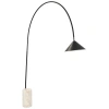 Černá kovová stojací lampa Angel Cerdá No. 8104, 210 cm