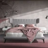 Šedá čalouněná dvoulůžková postel Angel Cerdá No. 7160, 180 x 200 cm -fv-interier-25