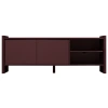 Červený lakovaný TV stolek Rali 160 x 48 cm