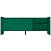Zelený lakovaný TV stolek Rali 160 x 48 cm