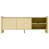 Žlutý lakovaný TV stolek Rali 160 x 48 cm