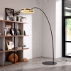 Zlato-černá kovová stojací lampa Angel Cerdá No. 8097, 217 cm -fv-interier-25