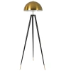 Zlato-černá kovová stojací lampa Angel Cerdá No. 8100, 160 cm