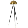 Zlato-černá kovová stojací lampa Angel Cerdá No. 8100, 160 cm
