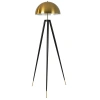 Zlato-černá kovová stojací lampa Angel Cerdá No. 8100, 160 cm