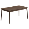 Tmavý dubový rozkládací jídelní stůl Micadoni Elan 160/260 x 90 cm