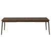 Tmavý dubový rozkládací jídelní stůl Micadoni Elan 160/260 x 90 cm