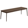 Tmavý dubový rozkládací jídelní stůl Micadoni Elan 160/260 x 90 cm