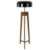 Ořechová stojací lampa Angel Cerdá No. 8110, 152 cm
