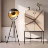 Černá kovová stojací lampa Angel Cerdá No. 8105, 149/171 cm -fv-interier-25