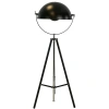 Černá kovová stojací lampa Angel Cerdá No. 8105, 149/171 cm