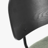 Černá dřevěná barová židle Bizzotto Sienna se zeleným sedákem 68 cm -fv-interier-25
