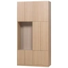 Dřevěná skříň Build 215 x 108 cm s dubovým dekorem