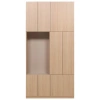 Dřevěná skříň Build 215 x 108 cm s dubovým dekorem