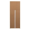 Dřevěná skříň Build 215 x 80 cm s tmavým dubovým dekorem