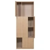 Dřevěná skříň Build 215 x 80 cm s dubovým dekorem