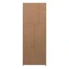Dřevěná skříň Build 215 x 80 cm s dubovým dekorem