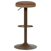 Hnědá čalouněná barová židle Mevo 60-82 cm