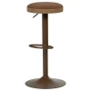 Hnědá čalouněná barová židle Mevo 60-82 cm