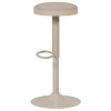 Béžová čalouněná barová židle Mevo 60-82 cm