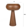 Hnědá dřevěná stolní lampa MOREL S 37 cm