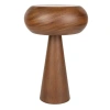 Hnědá dřevěná stolní lampa MOREL S 37 cm