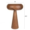 Hnědá dřevěná stolní lampa MOREL M 47 cm