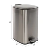 Nerezový pedálový odpadkový koš MARK MEDIUM 20 l