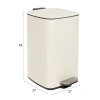 Bílý pedálový odpadkový koš MARK MEDIUM 20 l