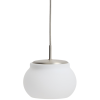 Stříbrné kovové závěsné LED světlo Kave Home Leruna Ø20 cm